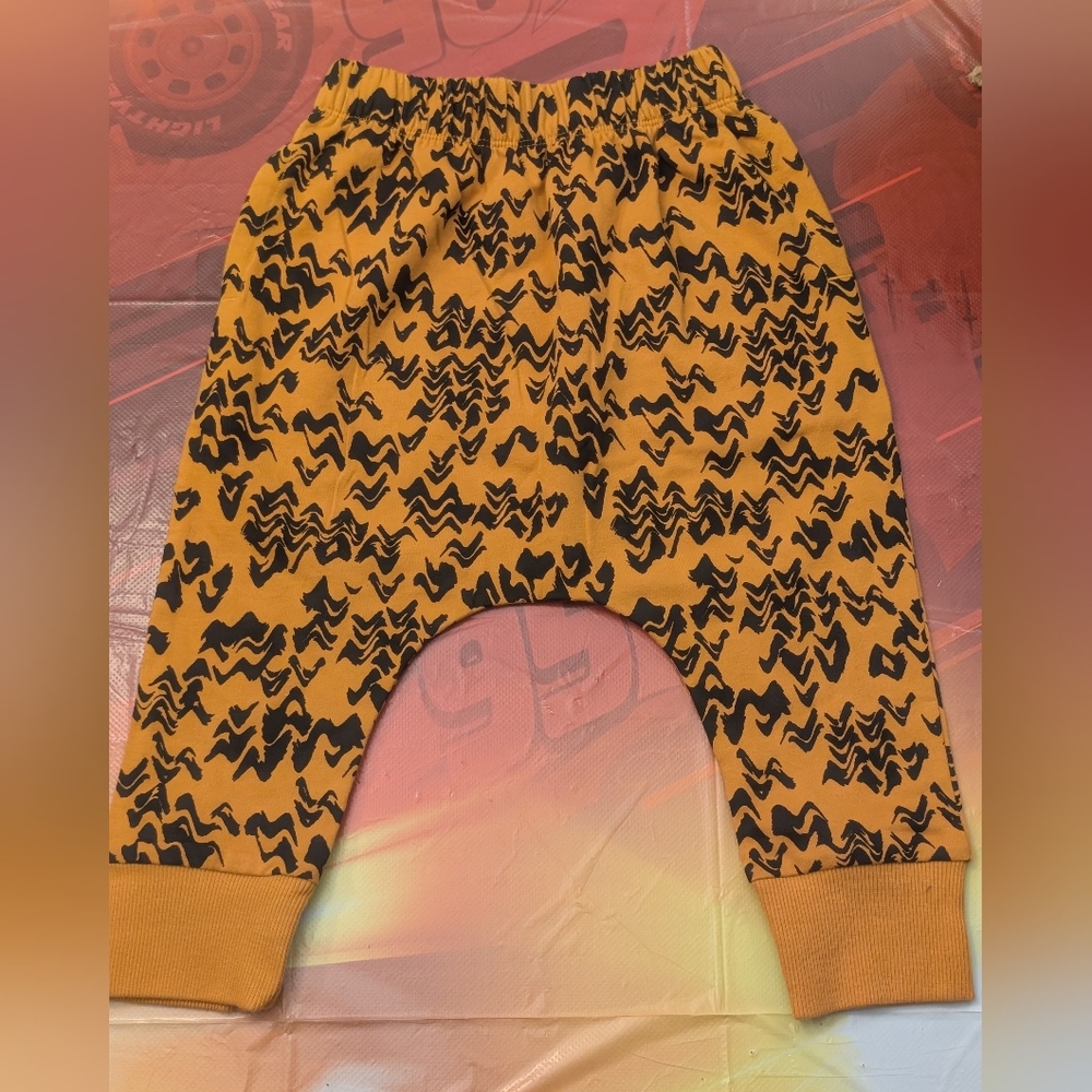 Open Edit Stylish Kids Yellow and Black Patterned Bottoms/ 2yrs/ NWOT
